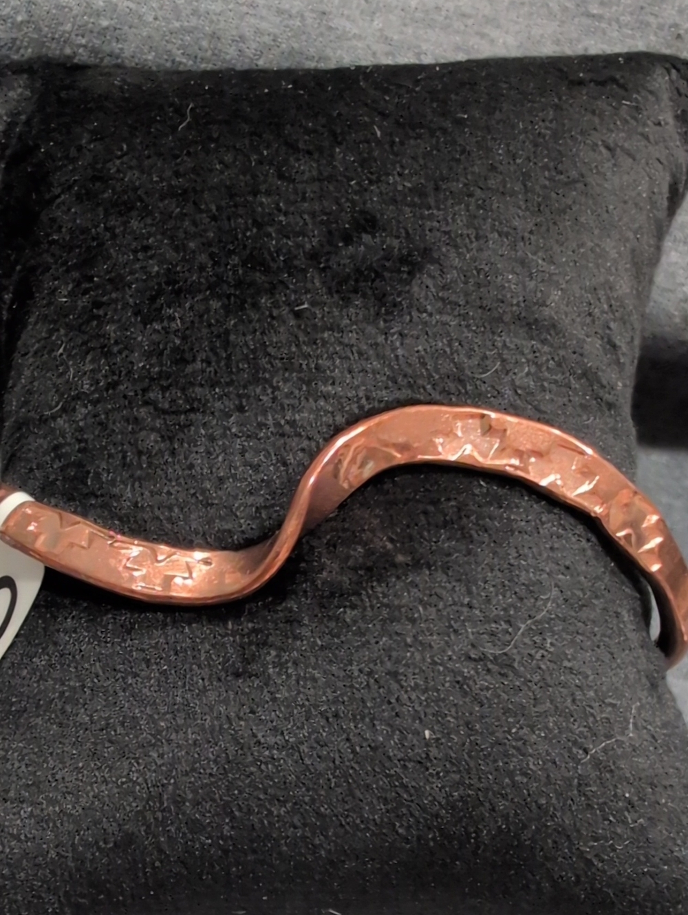 Wavy Stamped Copper Cuff